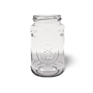 R380 ml OMME mézesüveg raklaposan