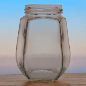 360 ml ovális hexa TO63 üveg